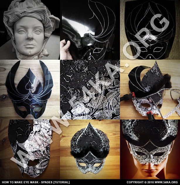 How to Make eye mask   Spades [Tutorial] photography venetian eye mask tutorials diy tutorials  Photo