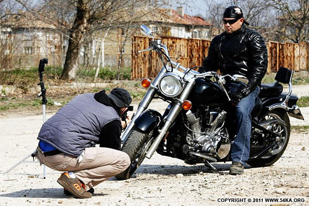 How to Make Photo Session   Biker photography backstage  Photo