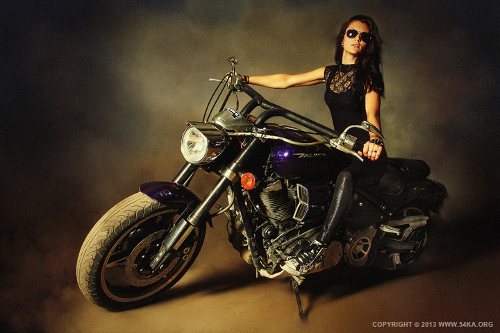 Chopper Biker Girl photography other featured  Photo