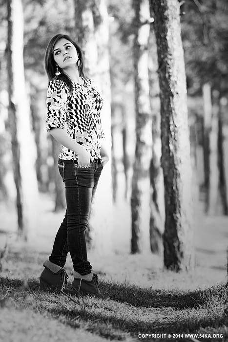 Black and White Girl Portrait photography portraits black and white  Photo