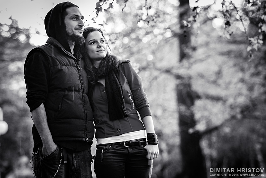 Couple street black and white portrait photography portraits black and white  Photo