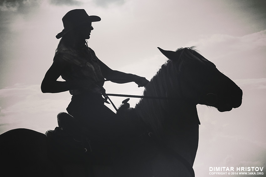 country girl silhouette