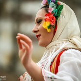 Bulgarian girl in traditional clothes