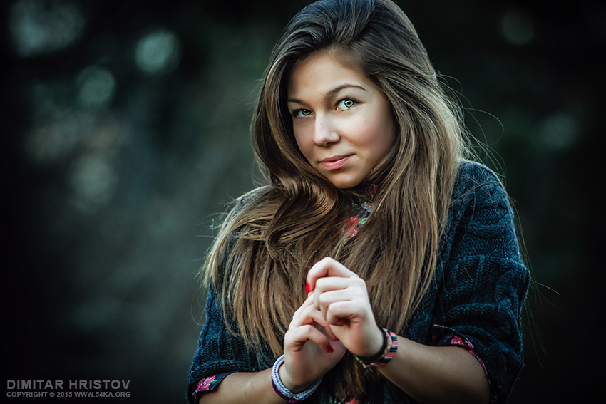 Shyly girl portrait photography portraits featured  Photo