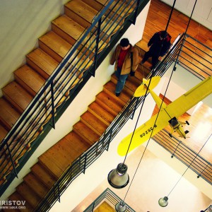 Museu dos Brinquedos – staircase construction in a modern interior