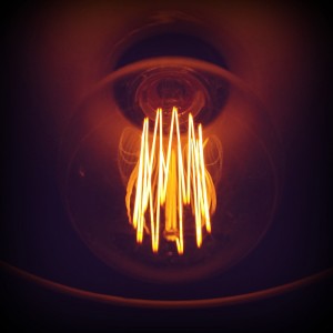 Abstract Glowing Lightbulb