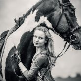 Horse and girl – Portrait