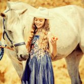 Cute Girl and Horse – Charming Portrait