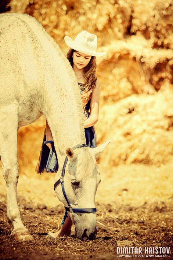 Cute girl with beautiful white horse - 54ka [photo blog]