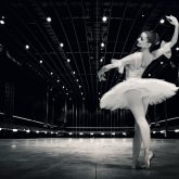 Ballerina – Beautiful pose on the stage