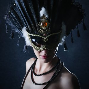 Woman With Beautiful Carnival Mask