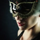 Carnival Mask – Closeup Girl Portrait