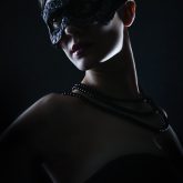 Mysterious Woman With Black Mask