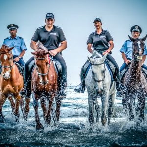 Police – Running horses on the water