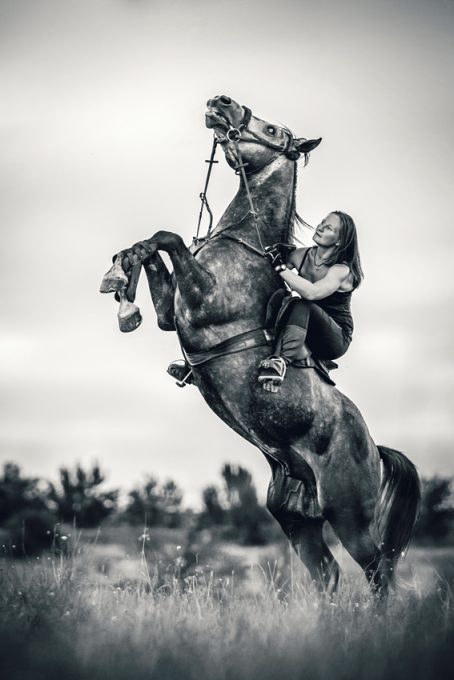Girl and Rearing Up Horse - 54ka [photo blog]