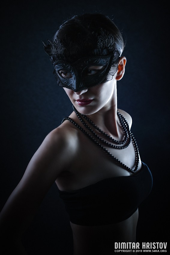Woman wearing venetian masquerade carnival mask photography venetian eye mask fashion daily dose  Photo