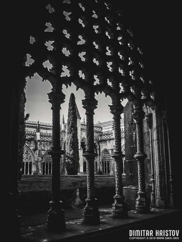 Monastery of the Batalha   Portugal photography urban black and white  Photo