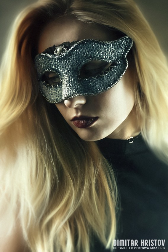 Girl with fashion masquerade ball party eye mask photography venetian eye mask featured fashion  Photo