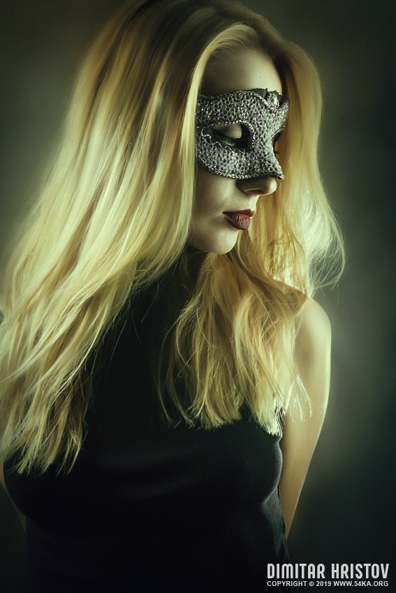 Girl with domino eye mask photography venetian eye mask featured fashion  Photo