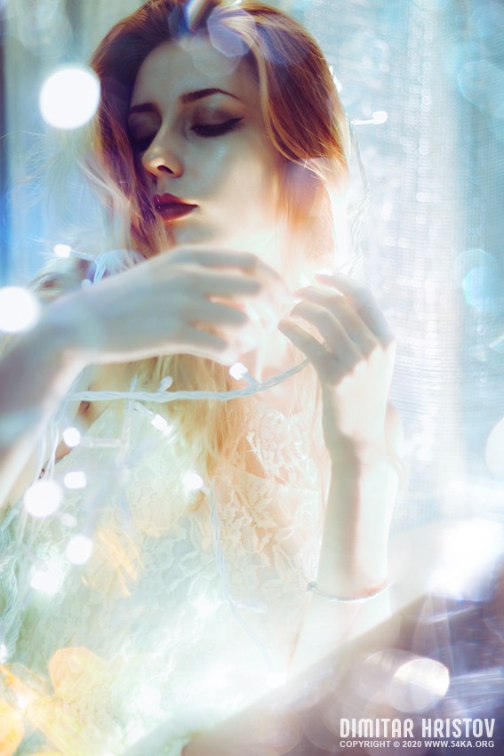 Winter bokeh light portrait photography featured fashion daily dose  Photo