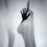 Hand silhouette – studio photography