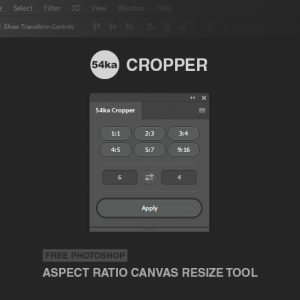 54ka Cropper – Free Photoshop Aspect Ratio Canvas Resize Tool